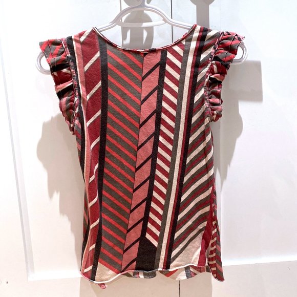 Armani Exchange Red Patterned Top - Picture 6 of 7